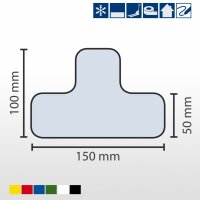 MUSTER: Stellplatzmarkierung für Tiefkühlbereiche 50 mm LPS-5010