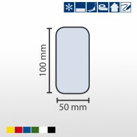MUSTER: Stellplatzmarkierung für Tiefkühlbereiche 50 mm LPS-5010 L-Stück rot