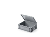 Eurobehälter mit Deckel 400 x 300 x 132 mm