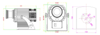 LED Projektor 80W