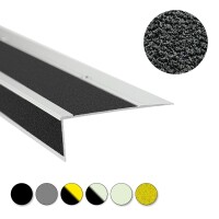 Antirutsch-Treppenkantenprofil stark schwarz,R13,90 mm x 1000 mm
