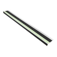 Antirutsch-Treppenkantenprofil stark schwarz & nachl./schwarz,R10,120 mm x 1000 mm