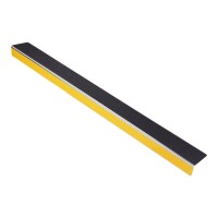 Antirutsch-Treppenkantenprofil standard, schwarz & gelb, R13, 50 mm x 600 mm