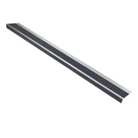 MUSTER: Antirutsch-Treppenkantenprofil stark, schwarz, R10, 120 mm x 600 mm