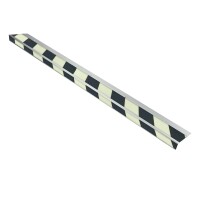 MUSTER: Antirutsch-Treppenkantenprofil stark, schwarz, R10, 120 mm x 600 mm