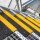 MUSTER: Antirutsch-Treppenkantenprofil robust schwarz/gelb 230 mm x 1000 mm