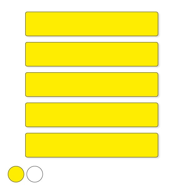 MUSTER: Zebrastreifen Set, 5 Streifen