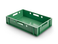 E1-Fleischkasten 4 Durchgriffe grün, 600 x 400 x 125 mm