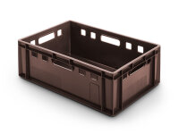 E2 Fleischkasten 4 Durchgriffe braun, 600 x 400 x 200 mm