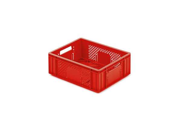 Kunststoffbehälter für Obst und Gemüse, 400 x 300 x 142 mm, rot