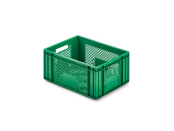 Kunststoffbehälter für Obst und Gemüse, 400 x 300 x 180 mm grün