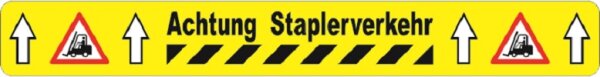 Band strapazierfähig BM-050-1 Achtung Staplerverkehr, 75 mm x 600 mm, Antirutsch