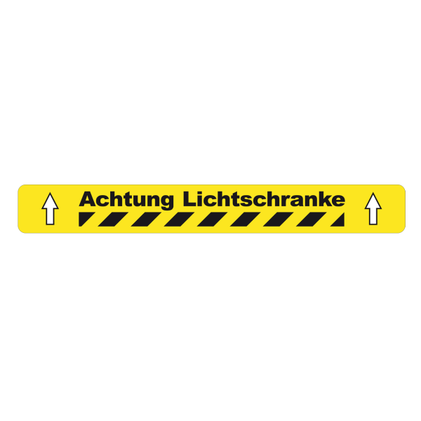 Band strapazierfähig BM-050 Achtung Lichtschranke, 75 mm x 5 m, PVC