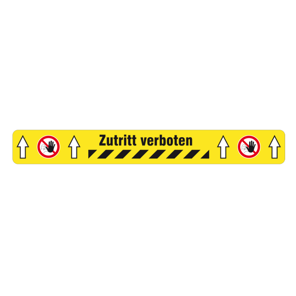 Band strapazierfähig BM-050 Zutritt verboten, 50 mm x 600 mm, PVC