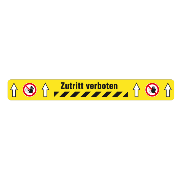 Band strapazierfähig BM-050-1 Zutritt verboten, 75 mm x 600 mm, Antirutsch