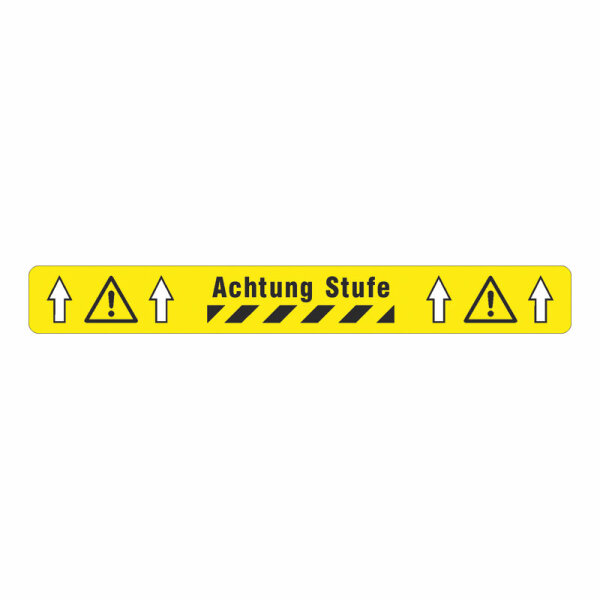 Band strapazierfähig BM-050 Achtung Stufe, 75 mm x 5 m, PVC