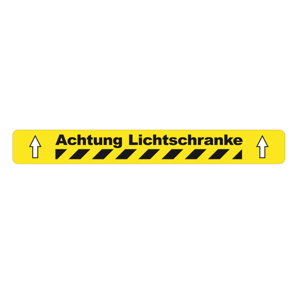 Band antirutsch plus BM-030-1 Actung Lichtschranke, 75 mm x 600 mm, Antirutsch R12