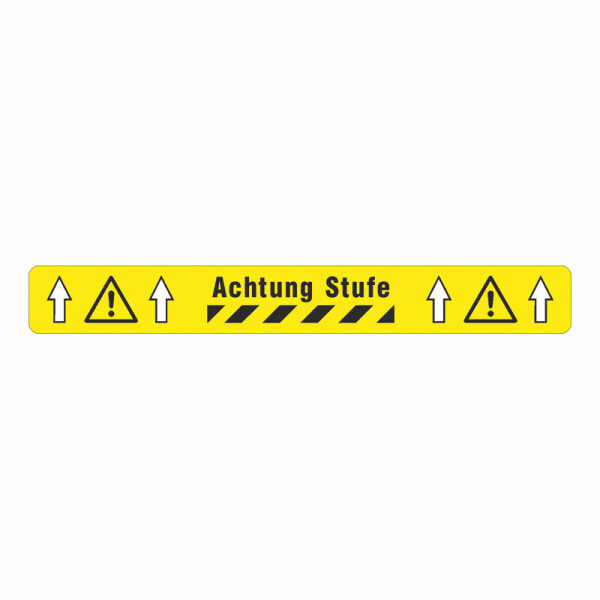 Band antirutsch plus BM-030-1 Achtung Stufe, 50 mm x 600 mm, Antirutsch R12