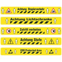 MUSTER: Band strapazierfähig BM-050 Achtung Staplerverkehr,75 mm x 600 mm,PVC