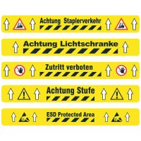 MUSTER: Band strapazierfähig BM-050 Achtung Stufe,75 mm x 5 m,PVC