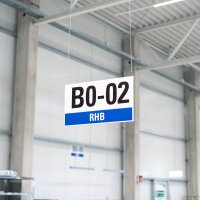 Blocklager-und Deckenschilder ohne Abkantung 240 x 300 x 3 mm (ca. 0,2 kg)