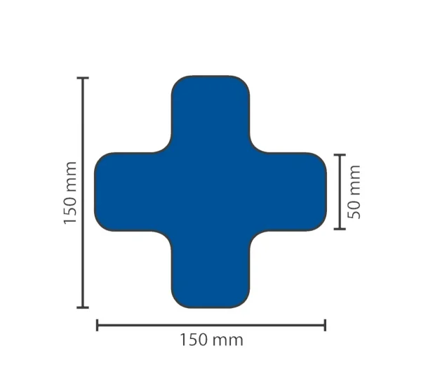Stellplatzmarkierung extrem strapazierfähig BM-120 X-Stück, 50 mm, blau