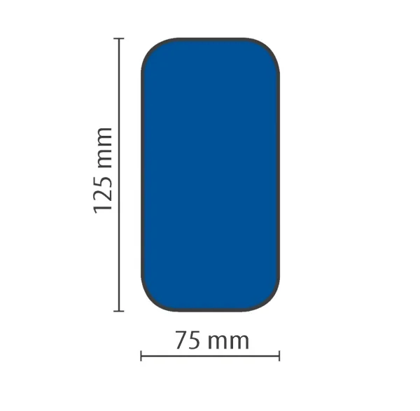 Stellplatzmarkierung extrem strapazierfähig BM-120 Längsstück, 75 mm, blau