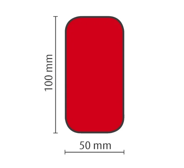 MUSTER: Stellplatzmarkierung extrem strapazierfähig antirutsch BM-160 Längsstück, 50 mm, rot