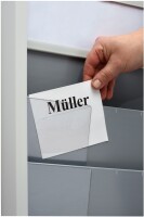 Plantafel mit individueller Beschriftung DIN A4-Belege, 10 Schienen