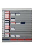 Plantafel mit individueller Beschriftung DIN A4-Belege, 15 Schienen