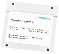 PVC-Magnetsichttasche transparent