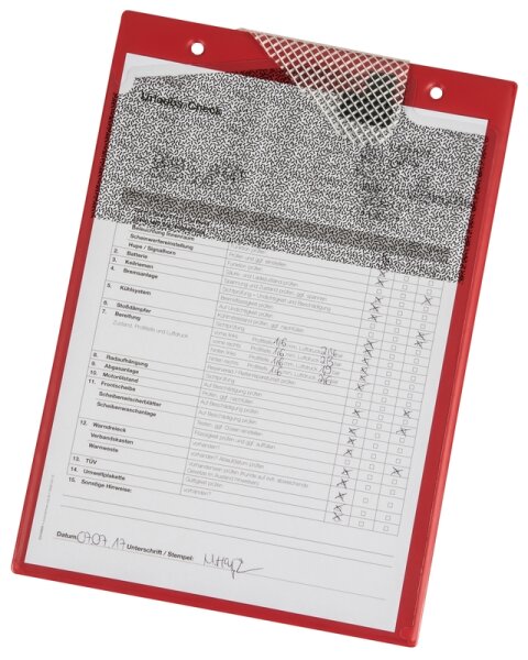 Auftragtasche DIN A4 "Secure" rot